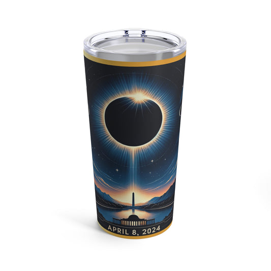 "2024 Solar Eclipse 20oz Tumbler - Limited Edition Commemorative Drinkware"