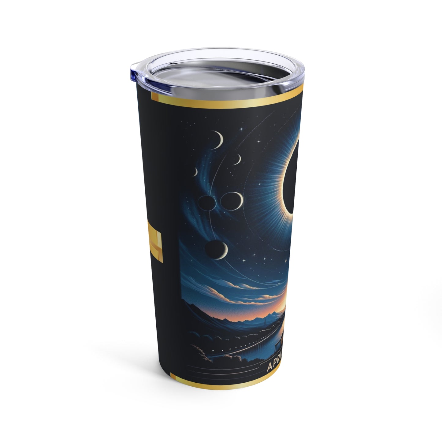 "2024 Solar Eclipse 20oz Tumbler - Limited Edition Commemorative Drinkware"