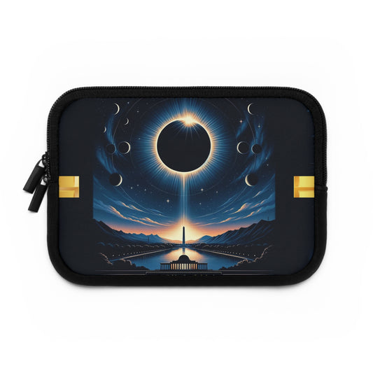 "April 8, 2024 Solar Eclipse Commemorative Laptop Sleeve - Exclusive Astronomy Event Protection"